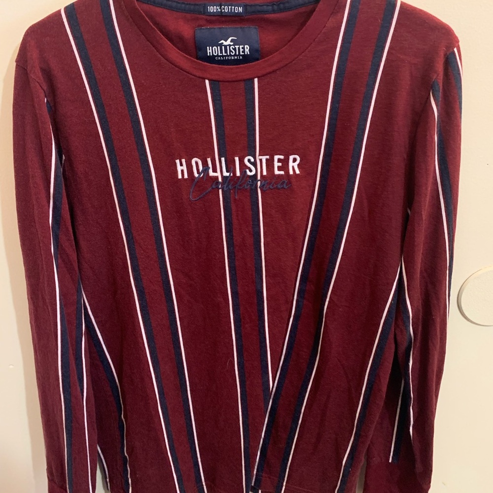 Hollister Graphic Striped Long Sleeve